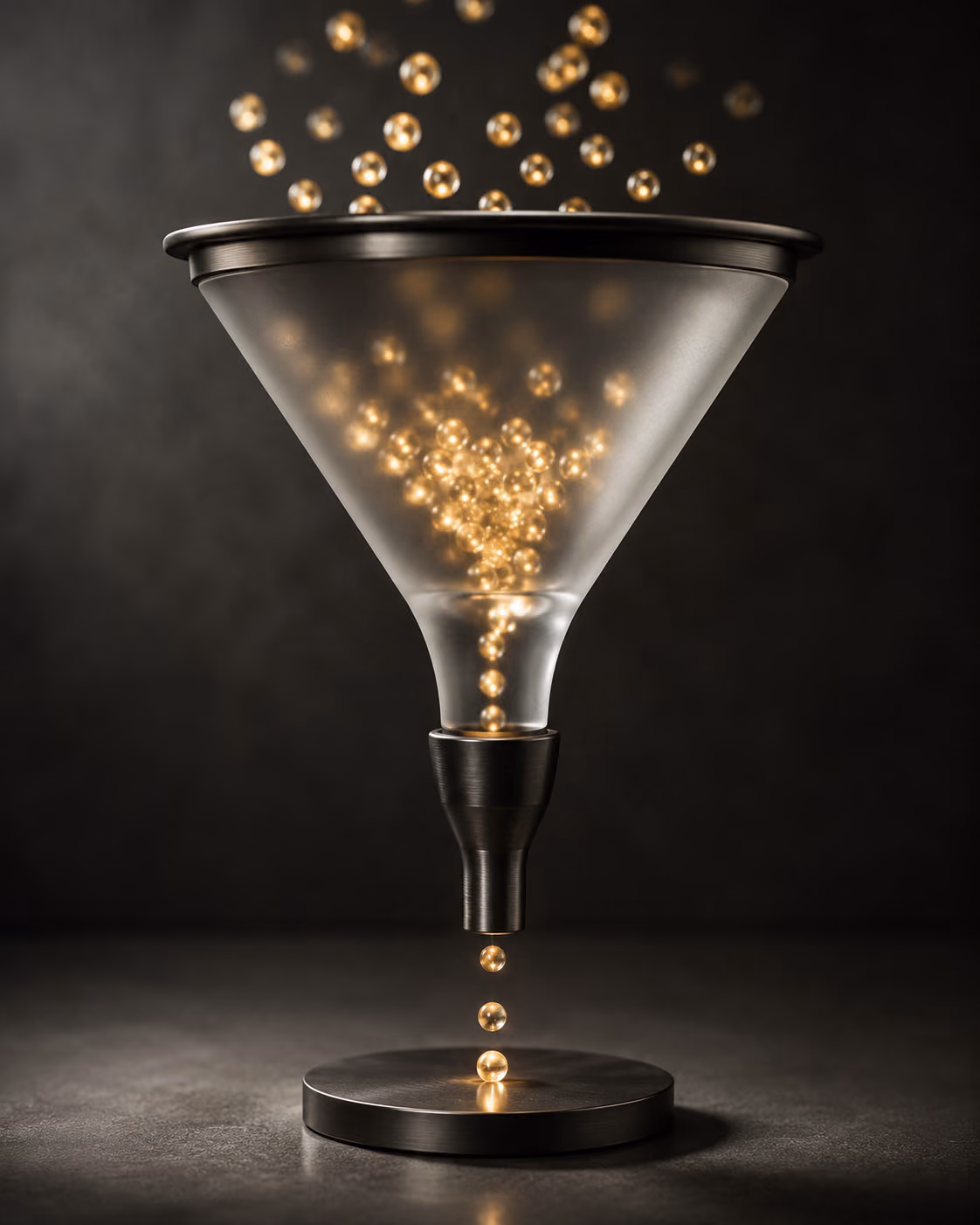 Conversion rate optimization funnel illustrating how visitors become customers