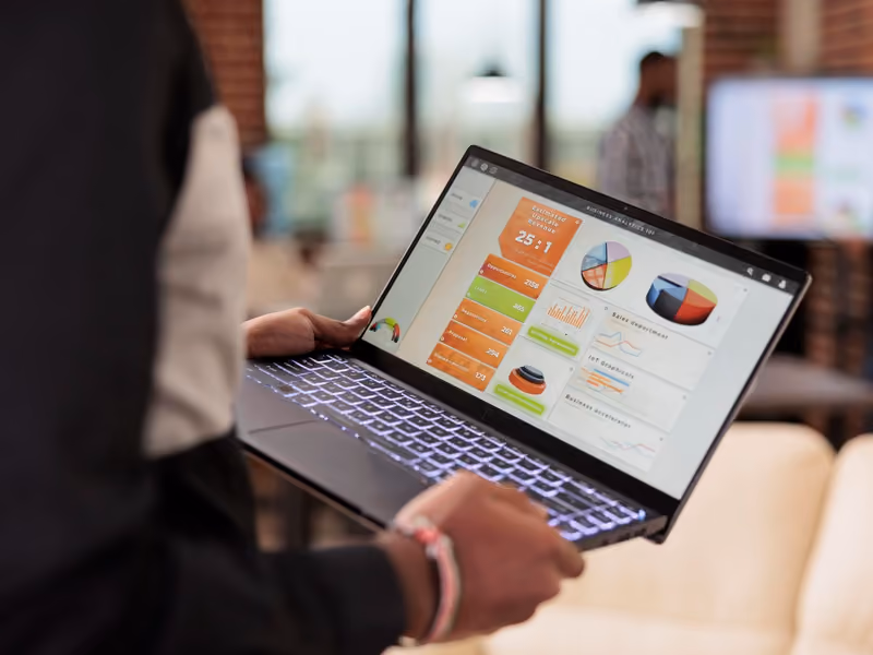 Google Business Profile optimization checklist shown on a laptop for a local service business